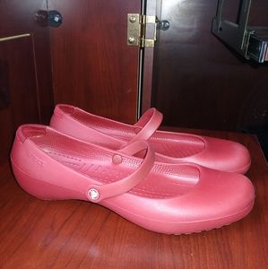 Mary Jane Alice Work Crocs!! Sizs 9
